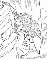 Brave Merida Is Climbing The Rock coloring Page  Free Printable sketch template