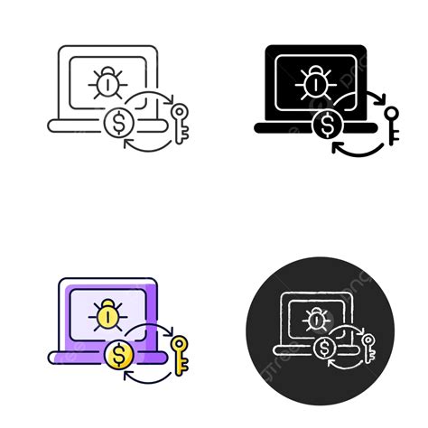 Ransomware Icon Black Concept Flat Vector, Black, Concept, Flat PNG and Vector with Transparent ...