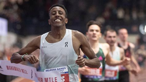 Millrose Games deliver with two world records, American mile record | NBC Olympics