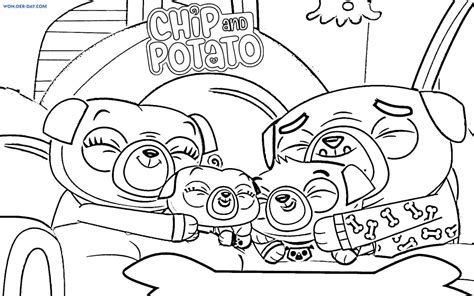 Chip and Potato Coloring Pages - Printbale coloring pages