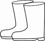 Coloring Printable Rain Boot Template sketch template
