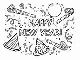 Happy New Year Coloring Pages  Best For Kids sketch template