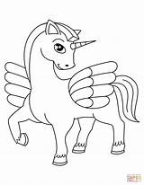 Cute Winged Unicorn coloring Page  Free Printable Coloring Pages sketch template
