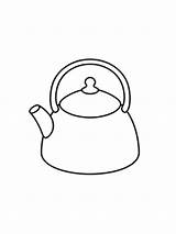 Kettle On Colouring Pages Sketch Coloring Page sketch template