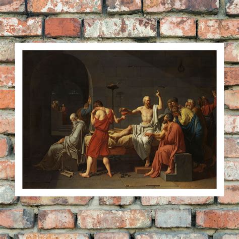 The Death of Socrates Painting Print Jacques-Louis David 1787 | Etsy