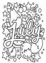 July Image coloring Page  Download Print Or Color Online For Free sketch template