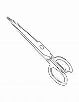 Scissors coloring Page  Download Free For Kids sketch template