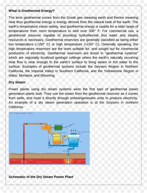 Dry Steam Power Plant Diagram