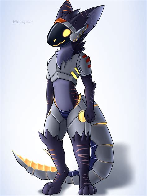 Decided to draw my fursona as a protogen : r/protogen