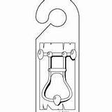 Door hanger coloring Pages  Hellokidscom sketch template