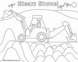 Steam Shovel Coloring Pages  Nation sketch template