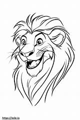 2019 Lion King For coloring sketch template