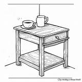 Table Coloring Pages  Free & Printable sketch template