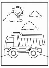 Cute Truck coloring Page  Download Print Or Color Online For Free sketch template