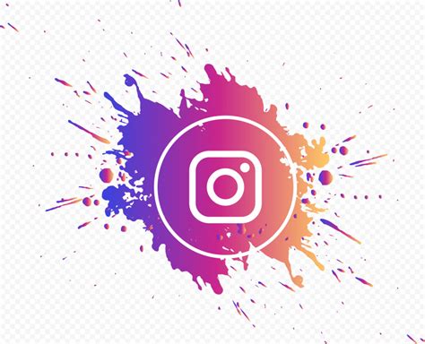 Splash Instagram Logo Circle Gradient Colors | Citypng