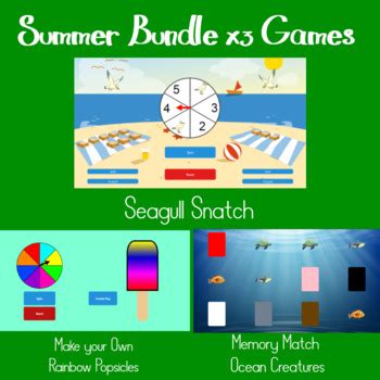 Summer Time Bundle! x3 Digital Interactive Games by Virtual Adventures