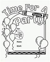 Collection Of Birthday Party Coloring Pages  Free Printable sketch template