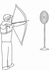 Archery Boy And The Target coloring Page  Download Print Or Color sketch template