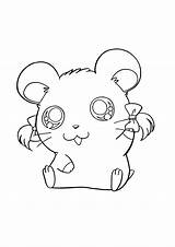 Hamtaro Coloring Pages sketch template