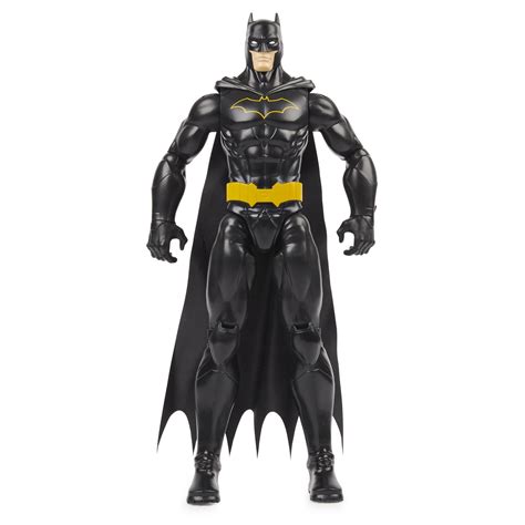 Batman 12-inch Action Figure (Black Suit), for Kids Aged 3 and up ...