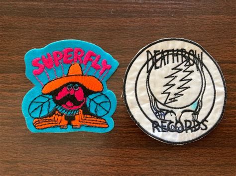 Vintage - Death Row Records and Superfly - Patch x 2 - Gem