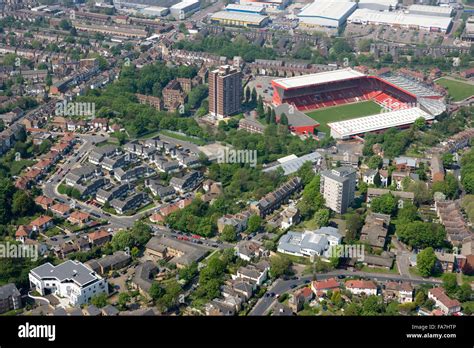 THE VALLEY, Charlton, London. Aerial view. Home of Charlton Athletic ...