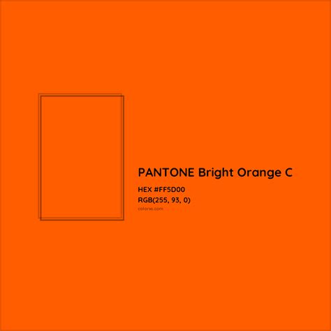 Pantone Orange Colours