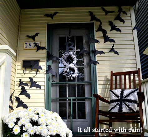 Bats on the Door Decor for Halloween | Hometalk