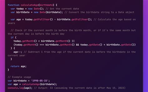 JavaScript How to Calculate Age from Birthdate code example ...