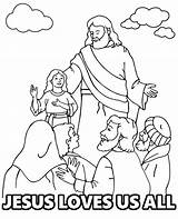 Jesus Coloring Pages Images sketch template