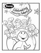 Barney Coloring Book Pages Coloring sketch template