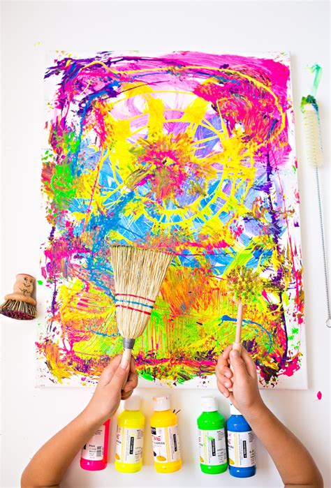 Painting with Unusual Brushes | Fun Family Crafts