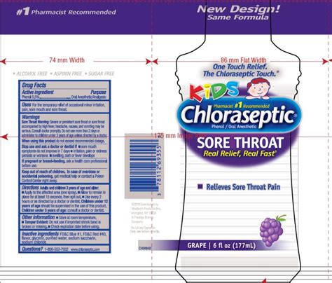 Chloraseptic Sore Throat Spray - FDA prescribing information, side ...