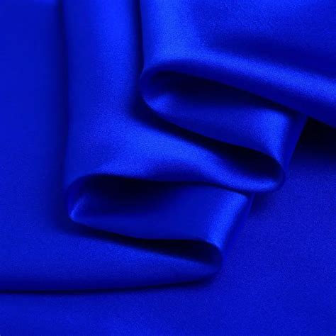 Royal Blue Charmeuse Fabric 100% Pure Silk for Fashion | YTFabric.com