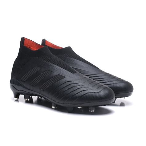 adidas New Predator 18+ FG Soccer Cleats All Black