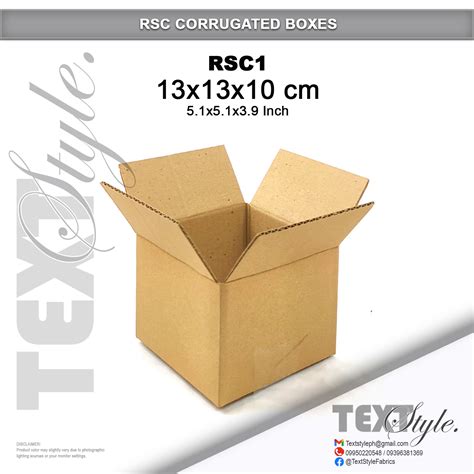 Textstyle Corrugated Box RSC Box Shipping Box RSC1, RSC2, RSC3 - Sold ...