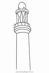 Minaret Coloring Pages sketch template