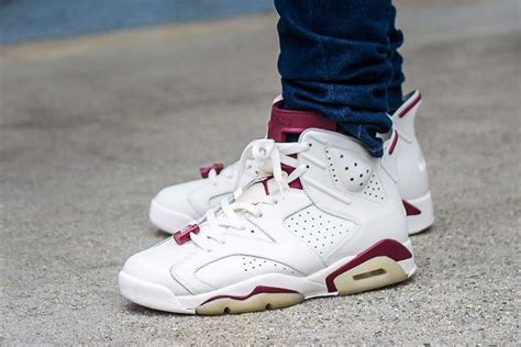 Air Jordan 6 Maroon On Feet Sneaker Review