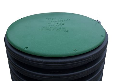 36" Plastic Septic Riser Cover (Green) - The Drainage Products Store