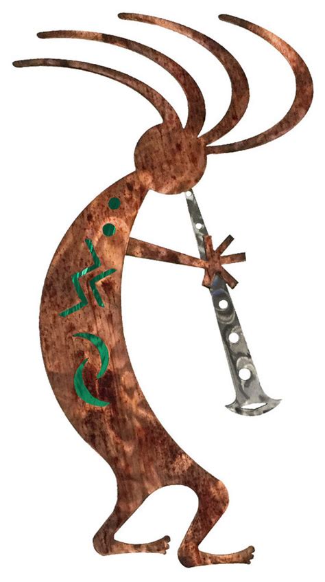 Southwest Kokopelli Dancer Metal Wall Art - Southwestern - Metal Wall Art - by 7055 Inc. | Houzz