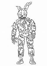Animatronics coloring Pages To Download And Print For Free sketch template