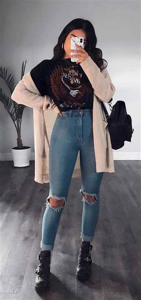 50 Chic And Casual Winter Outfits For Teen Girls Back To School - Women Fashion Lifestyle Blog ...