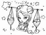 Cute Libra Zodiac Sign coloring Page  Download Print Or Color Online sketch template