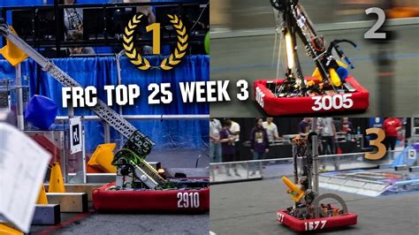 FUN Week 3 Shows (now all on YT) | FRC Top 25 | Clips of the Week| FRC ...