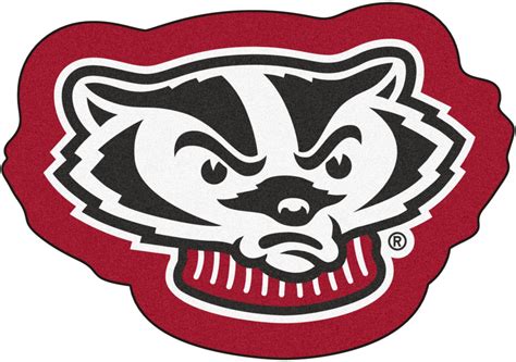 NCAA Football Mascot University of Wisconsin 1'6" x 2" Rug - Rooms To Go