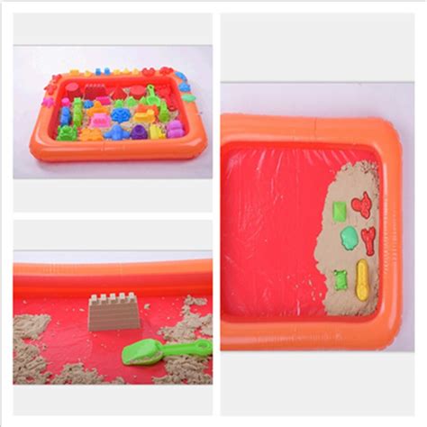 Indoor Magic Play Sand Children Toys Mars Space Inflatable Sand Tray Accessories 60*45cm-in ...