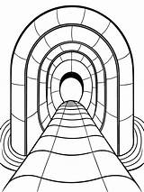 Play Tunnel coloring book Pages For Children And Adults With Vector  sketch template
