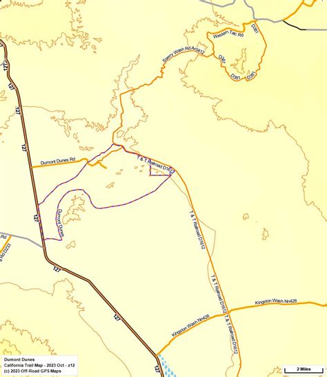 Dumont Dunes - California Trail Map