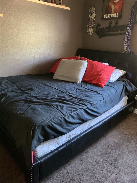 Full size bed frame with built in speakers for Sale in Ontario, CA ...