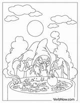 Free WITCHES Coloring Pages For Download Printable PDF sketch template